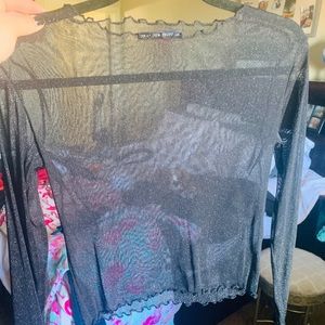 Brandy Melville mesh crop top